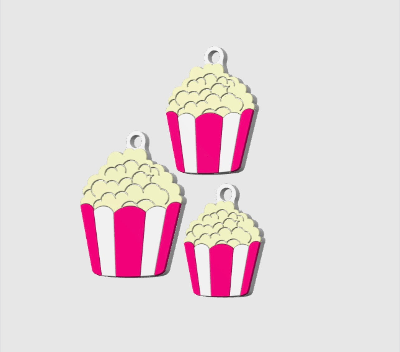Popcorn NFC Keychain