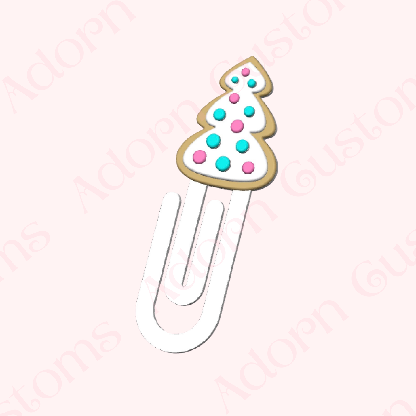 Christmas Tree Cookie Jumbo Paper Clip