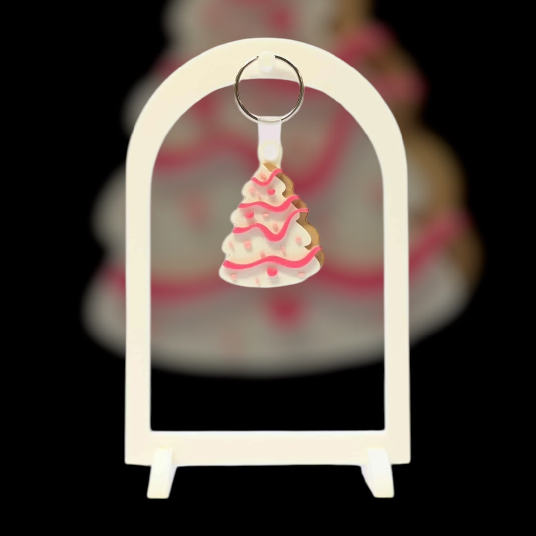 Christmas Tree Cake NFC Keychain