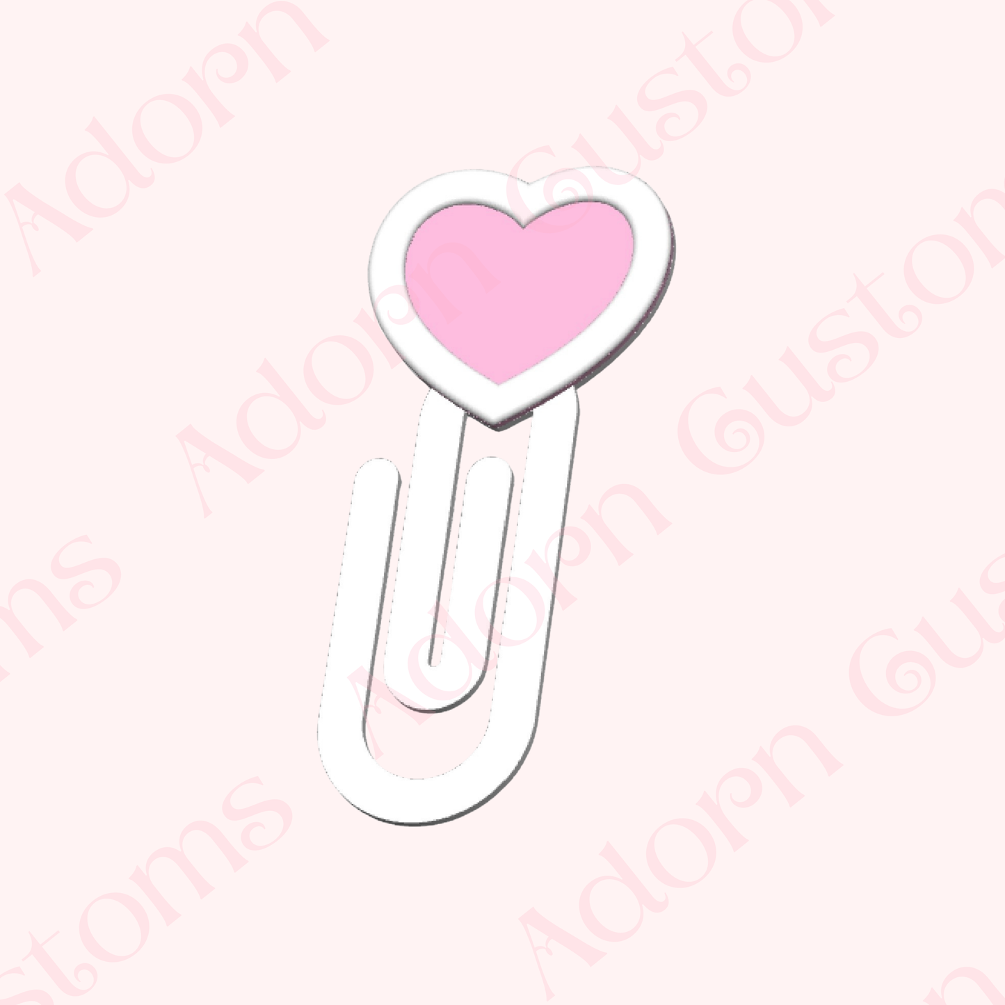Christmas Heart Jumbo Paper Clip
