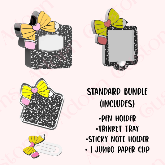 Composition Book w/ Bow Bundle