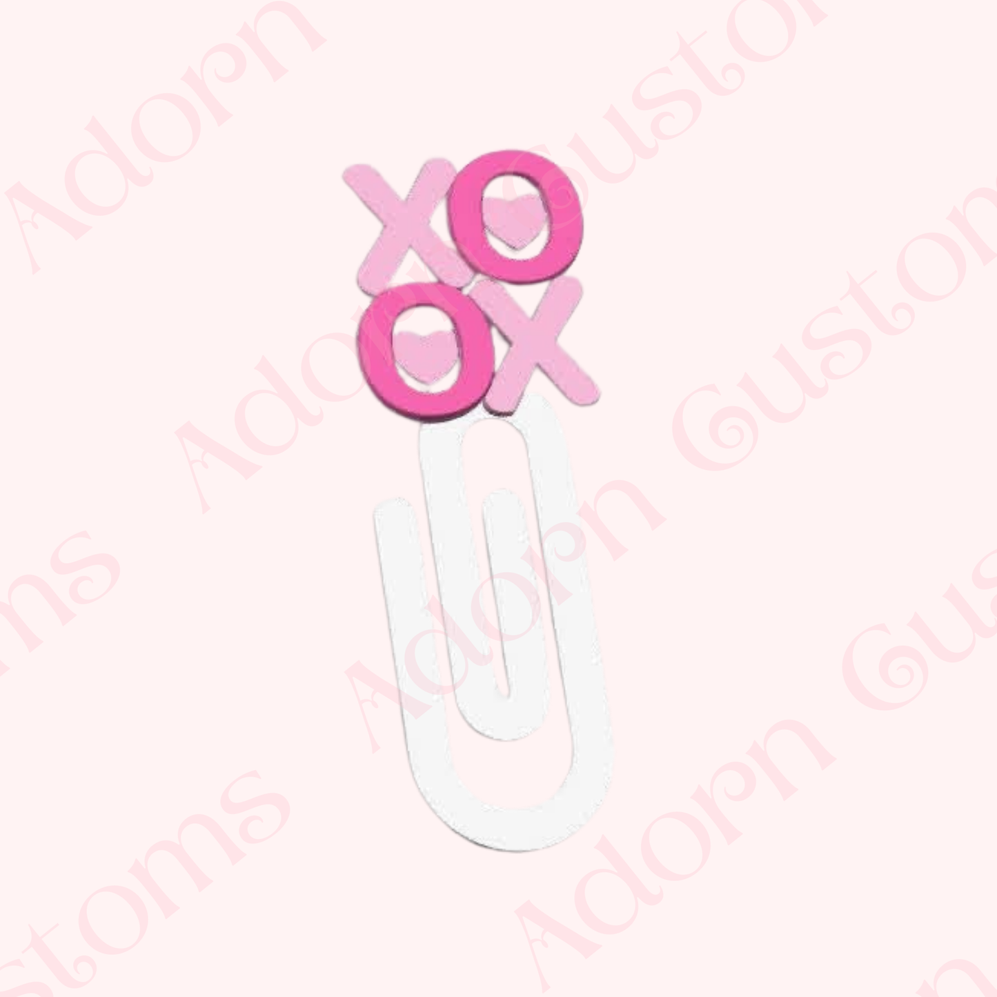 XO Hugs and Kisses Jumbo Paper Clip