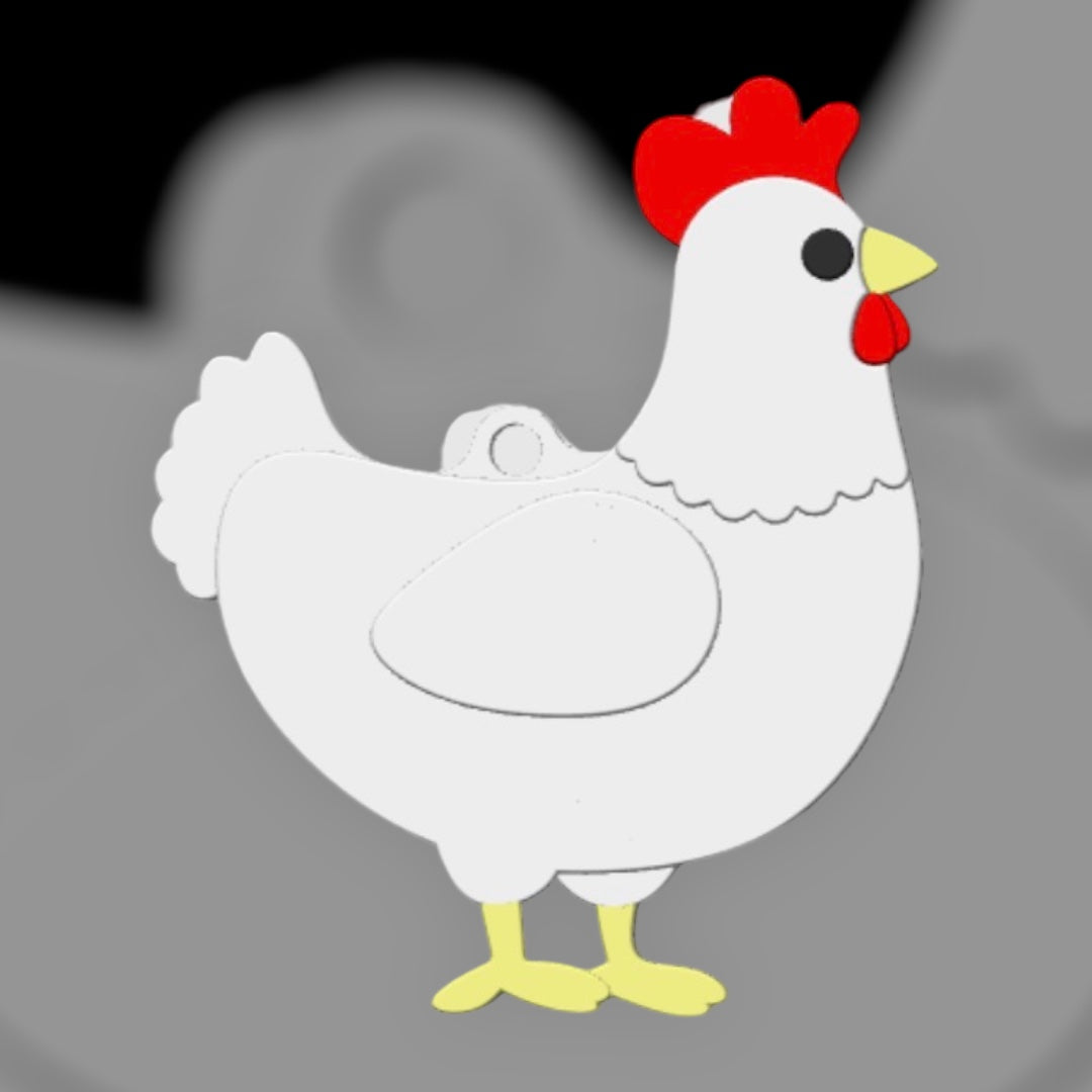 Chicken NFC Keychain