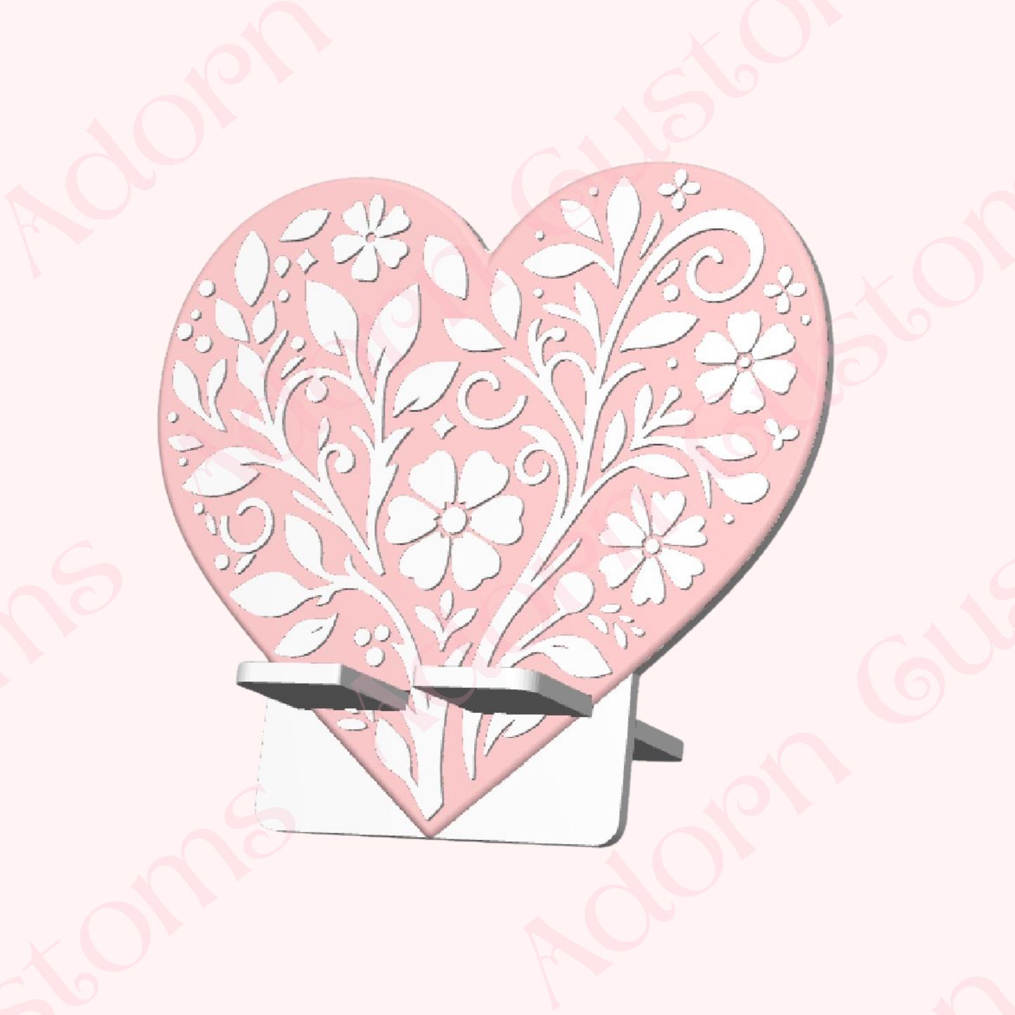 Heart Motif Phone Stand