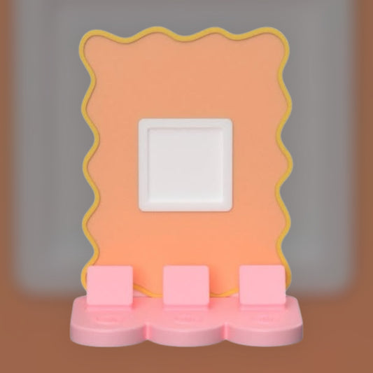 Wavy Rectangle w/ Square NFC Stand