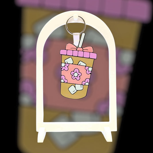 Iced Coffee NFC Keychain