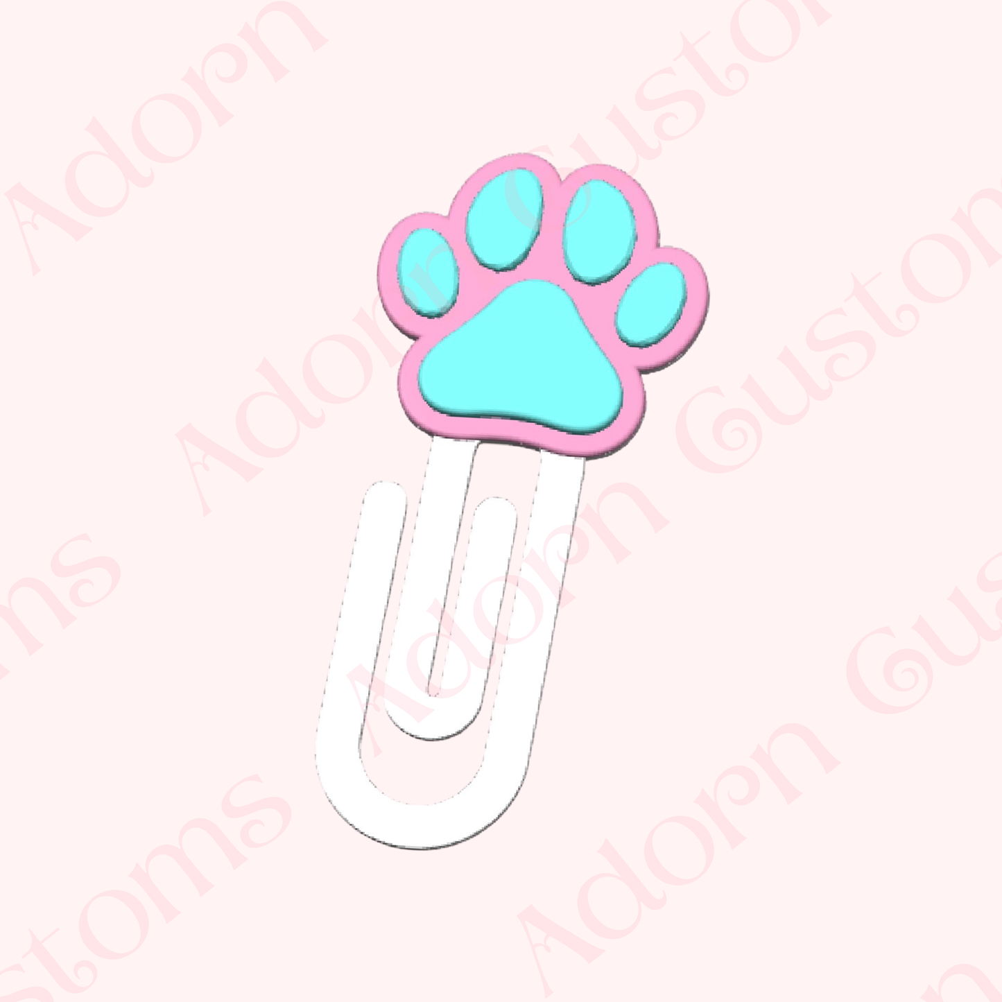 Paw Print Jumbo Paper Clip