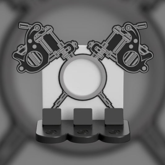 Tattoo Gun w/ Circle NFC Stand