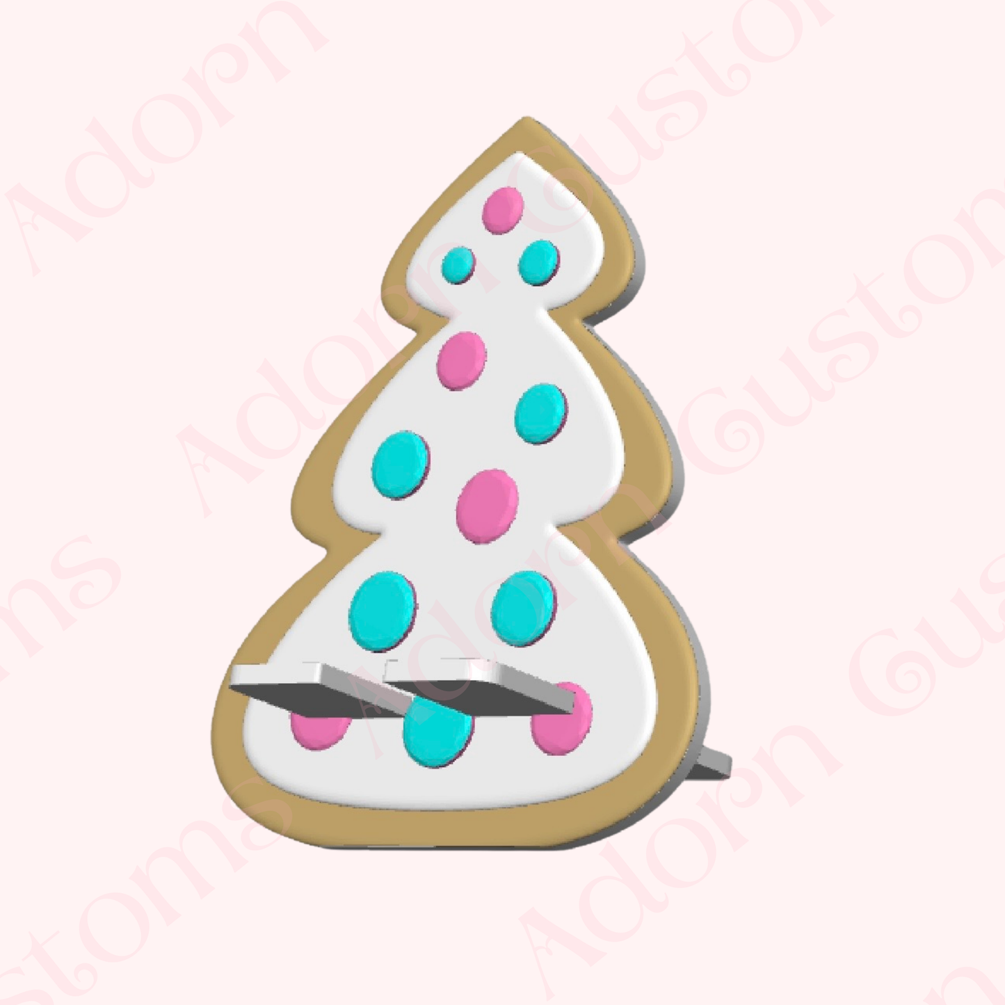 Christmas Tree Cookie Phone Stand