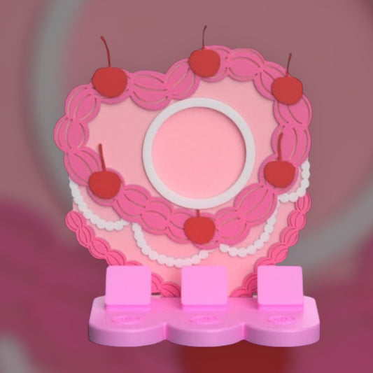 Coquette Cake w/ Circle NFC Stand