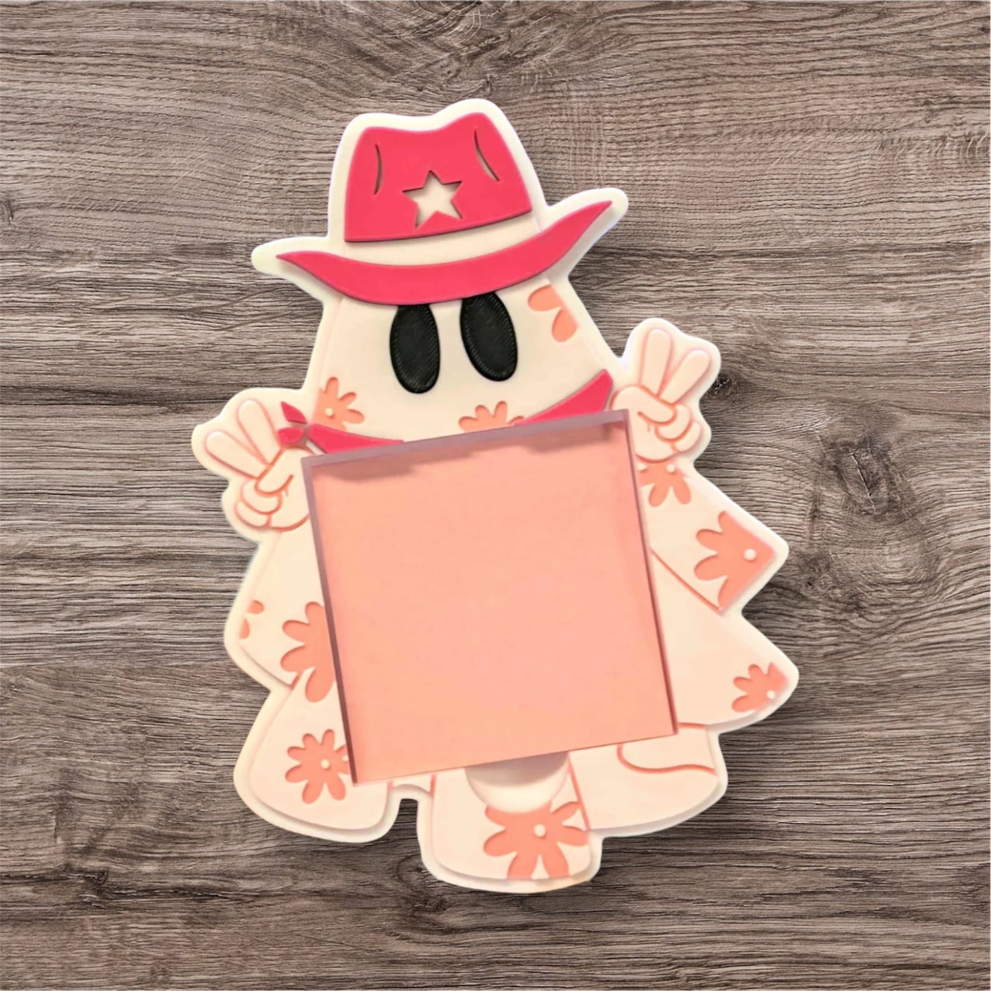 Cowboy Ghost Sticky Note Holder