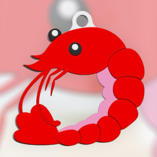 Shrimp NFC Keychain
