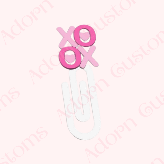 XO Hugs and Kisses Jumbo Paper Clip