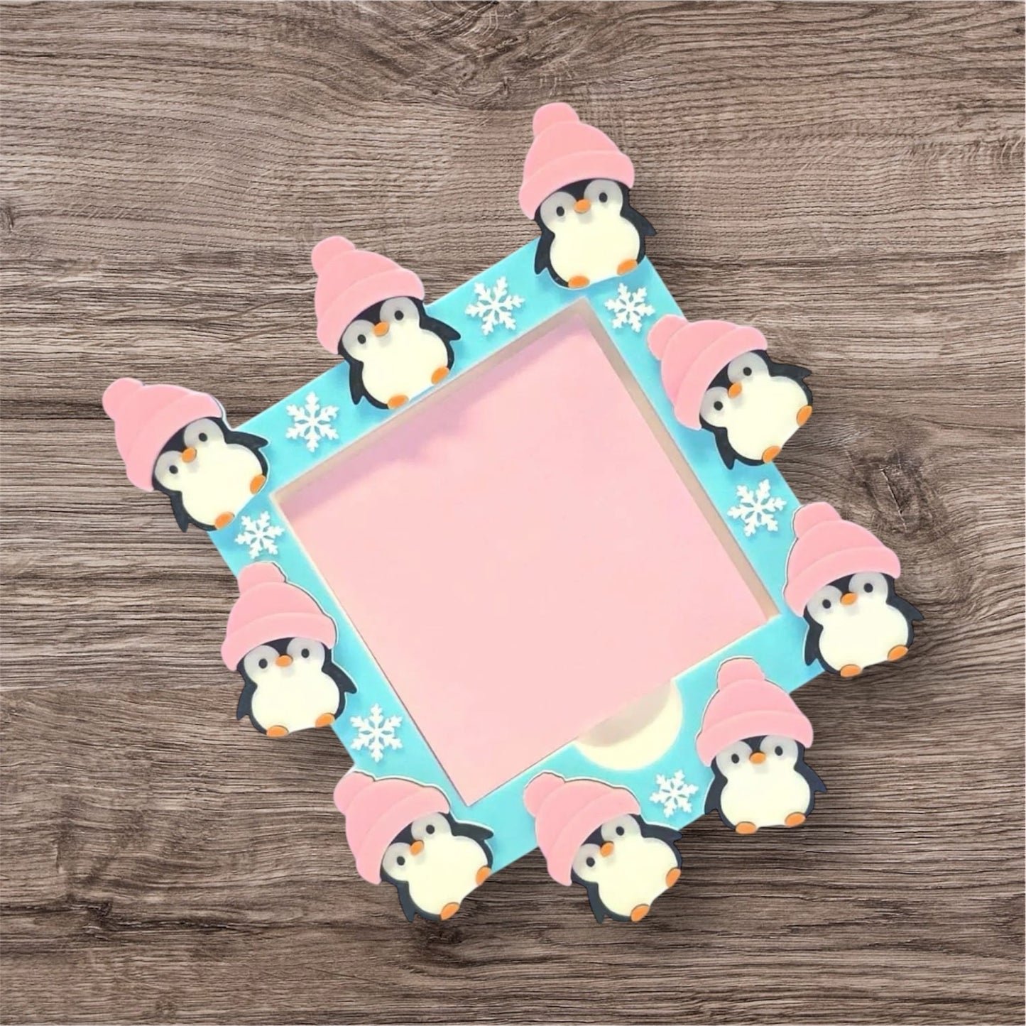 Winter Penguin Sticky Note Holder