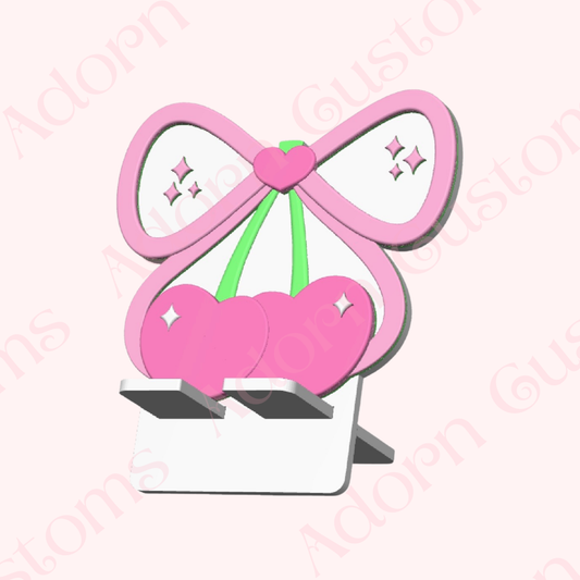 Cherry Bow Phone Stand