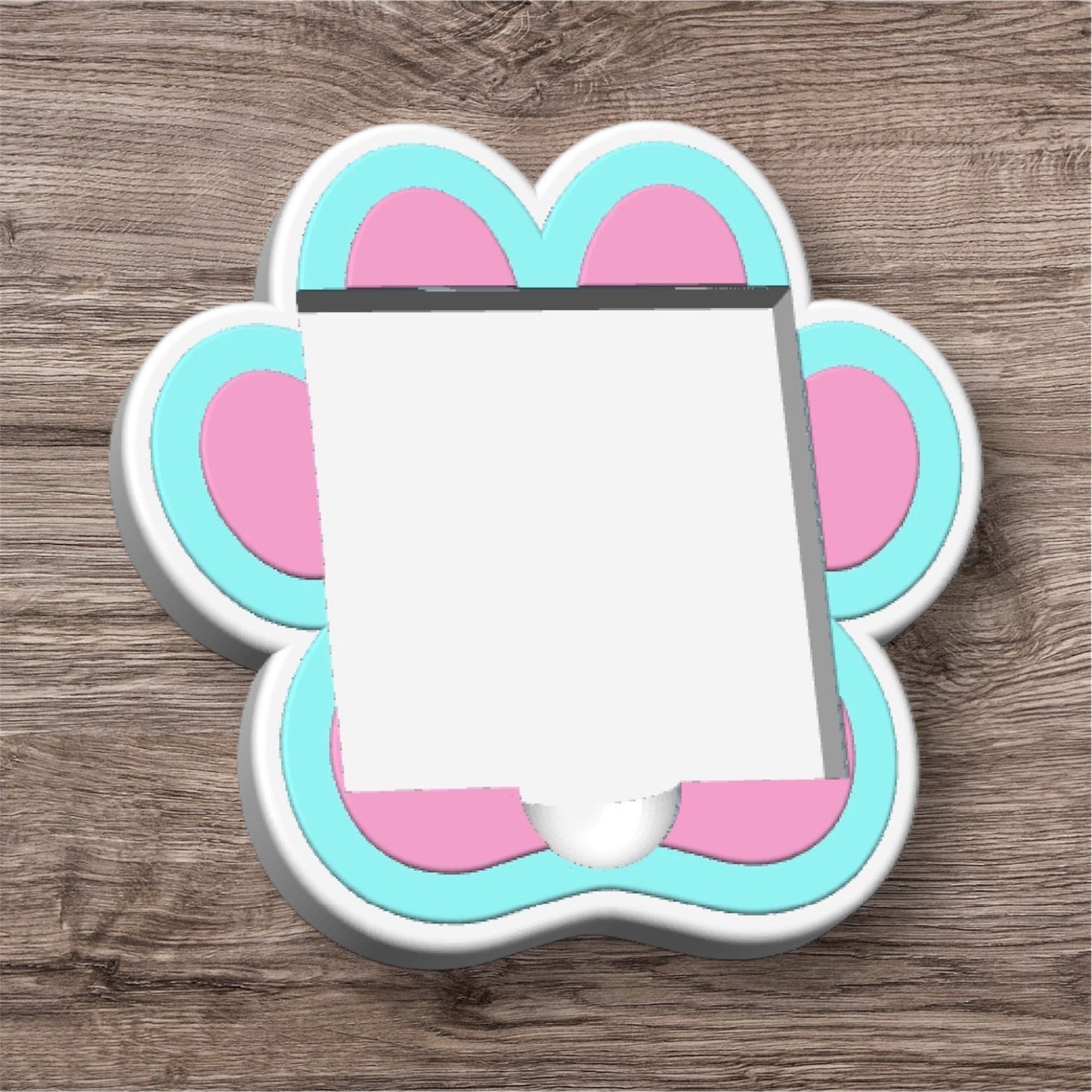 Paw Print Sticky Note Holder