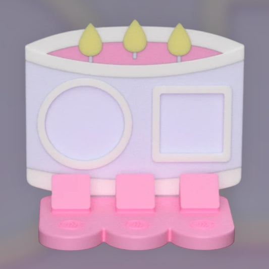 Candle w/ Three Wicks NFC Stand