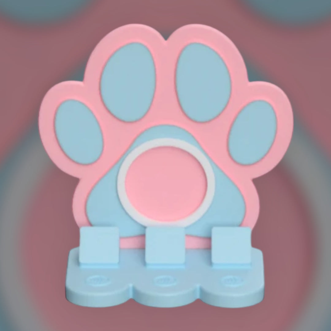 Paw Print w/ Circle NFC Stand