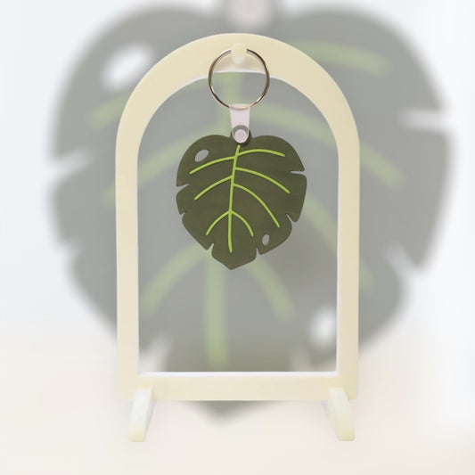 Monstera Leaf NFC Keychain