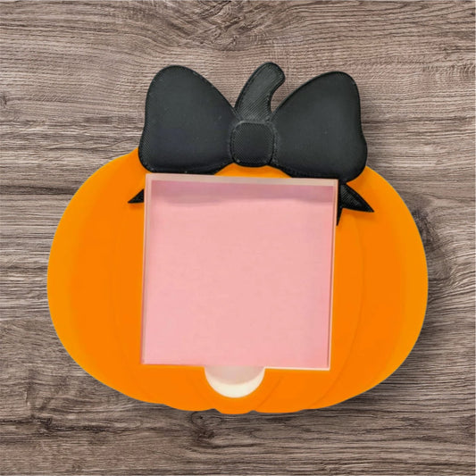 Bow Pumpkin Sticky Note Holder