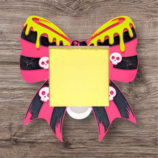 Spooky Bow Sticky Note Holder