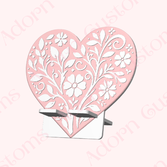 Heart Motif Phone Stand