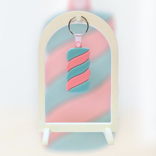 Candy Swirl NFC Keychain